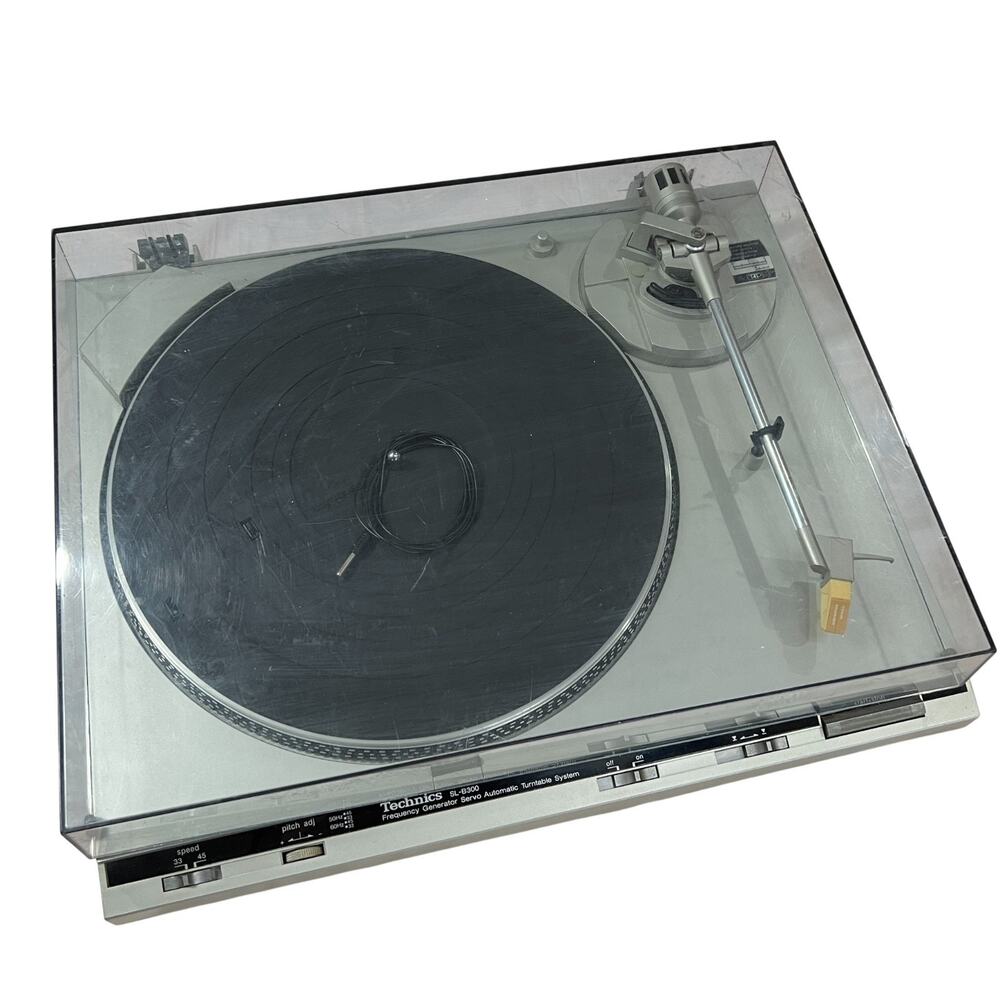 Vintage Technics SL-B300 Belt Drive Turntable UNTESTED Parts Repair Cartridge